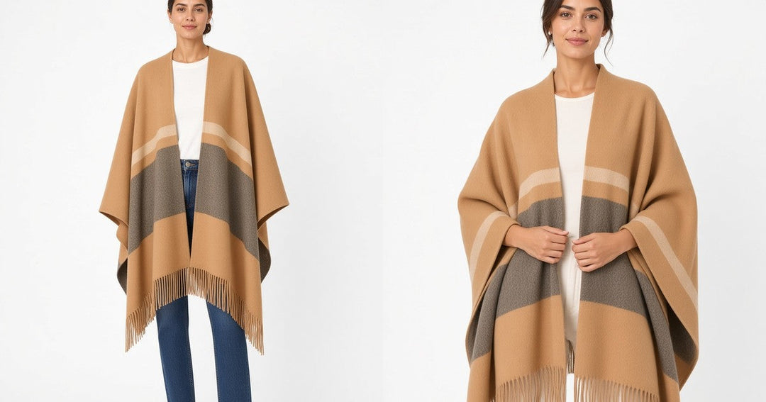 How to Style a Wool Fringe Poncho: 6 Easy Autumn and Winter Outfits