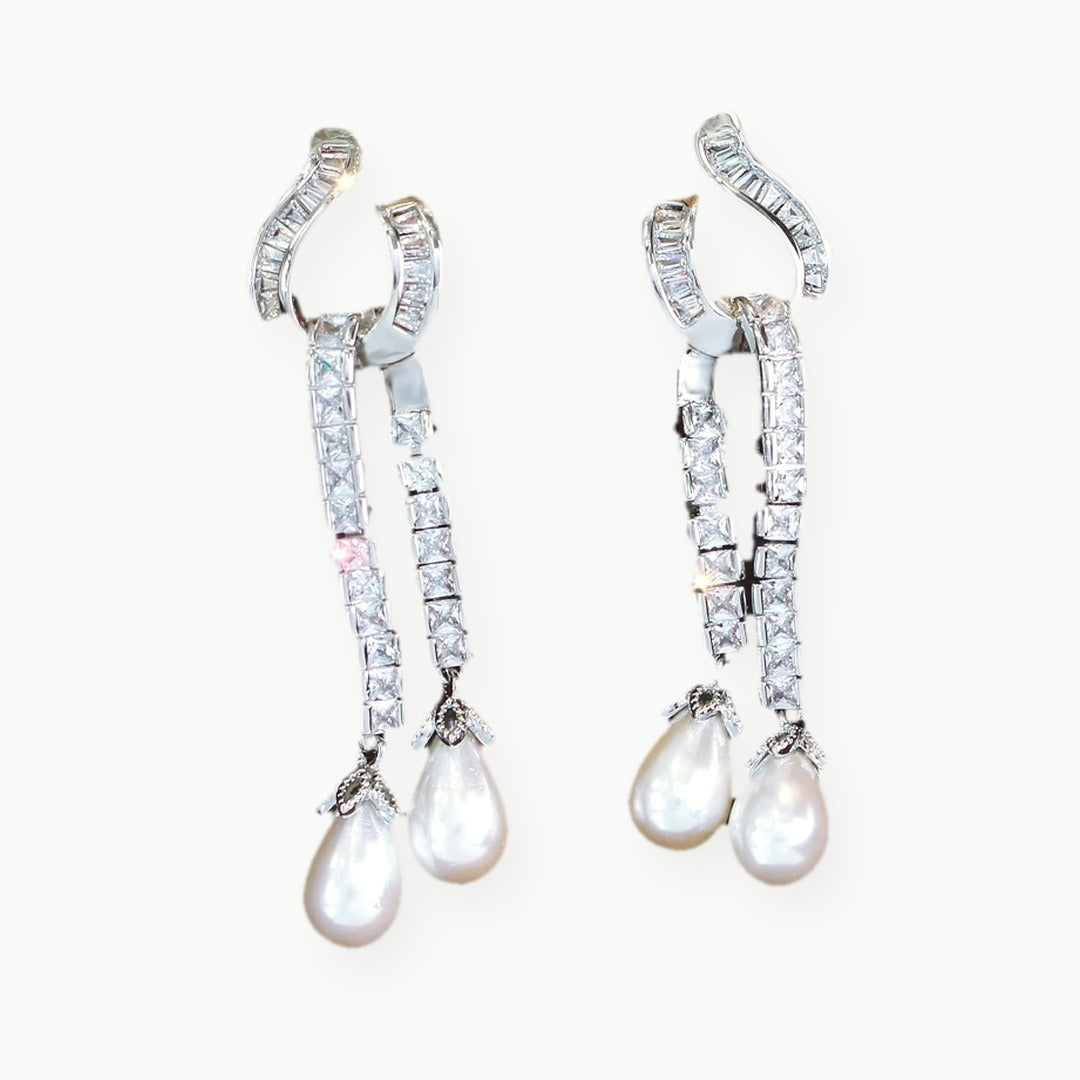 Seraphina pearl drop earrings