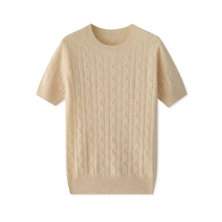 Roma Short Sleeve Cashmere Pullover