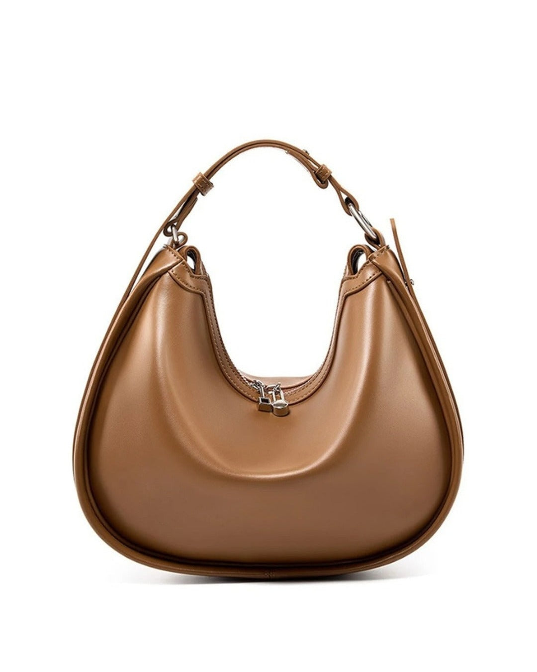 Addison Hobo Leather Bag - close-up detail