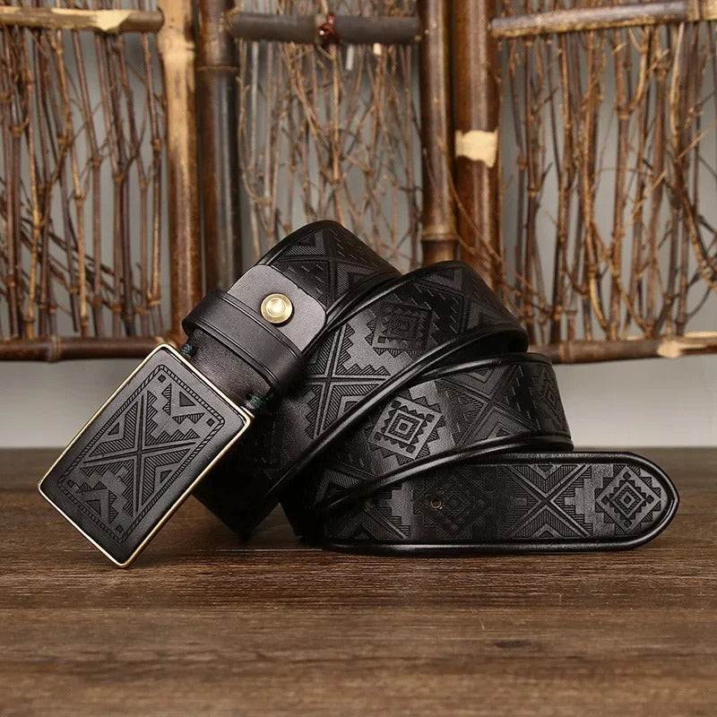 Edmondo Retro Genuine Leather Belt