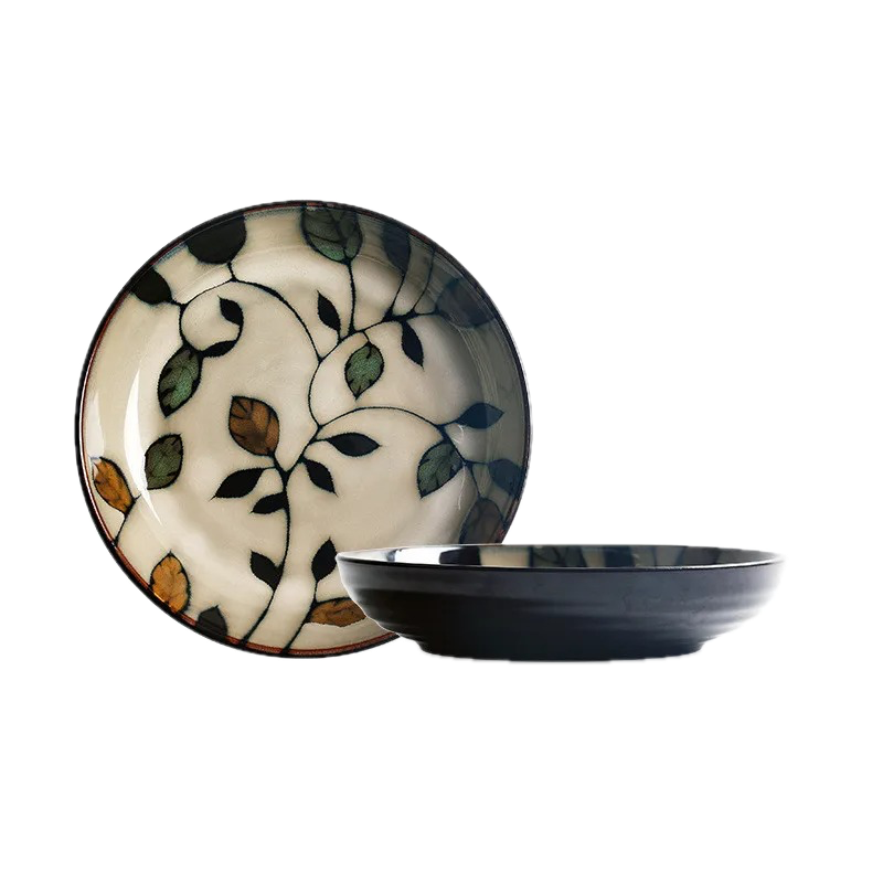 Modena Hand-Painted Flowers Ceramic Plate