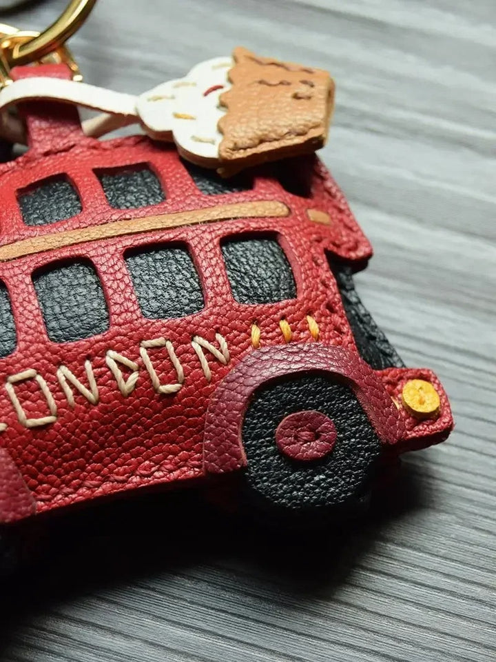Red Bus Bag Charm