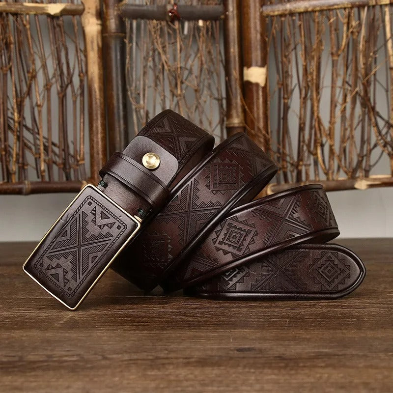 Edmondo Retro Genuine Leather Belt