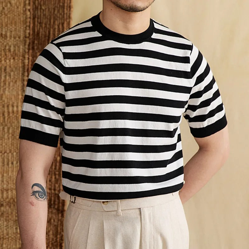 Alessandro Striped Linen T-shirt