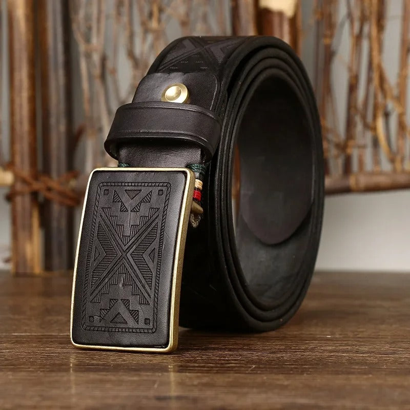 Edmondo Retro Genuine Leather Belt