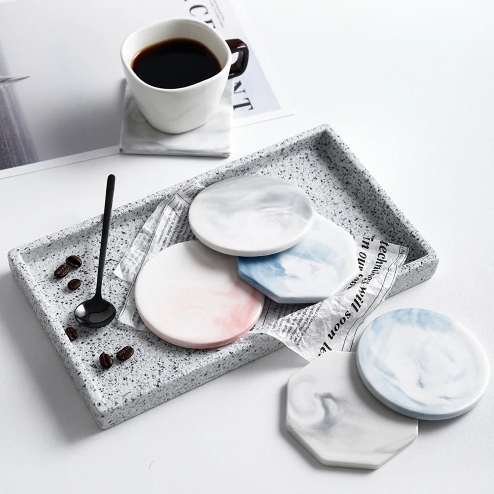 Trieste Marble Ceramic Coaster