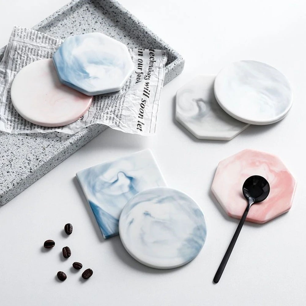 Trieste Marble Ceramic Coaster