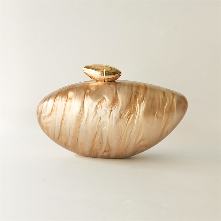 Jasper Crystal Pearl Clutch Bag