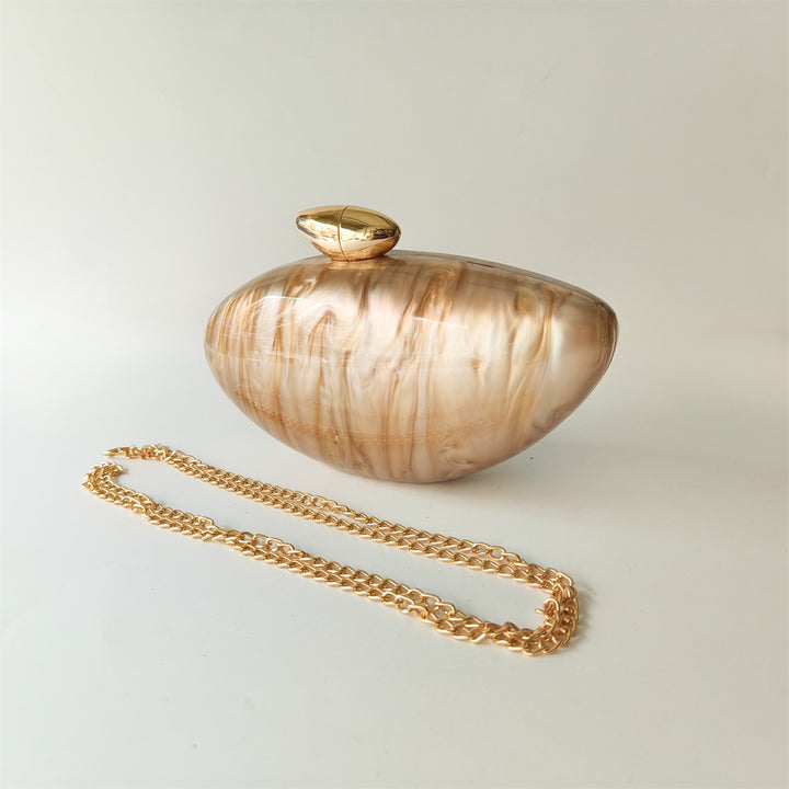 Jasper Crystal Pearl Clutch Bag