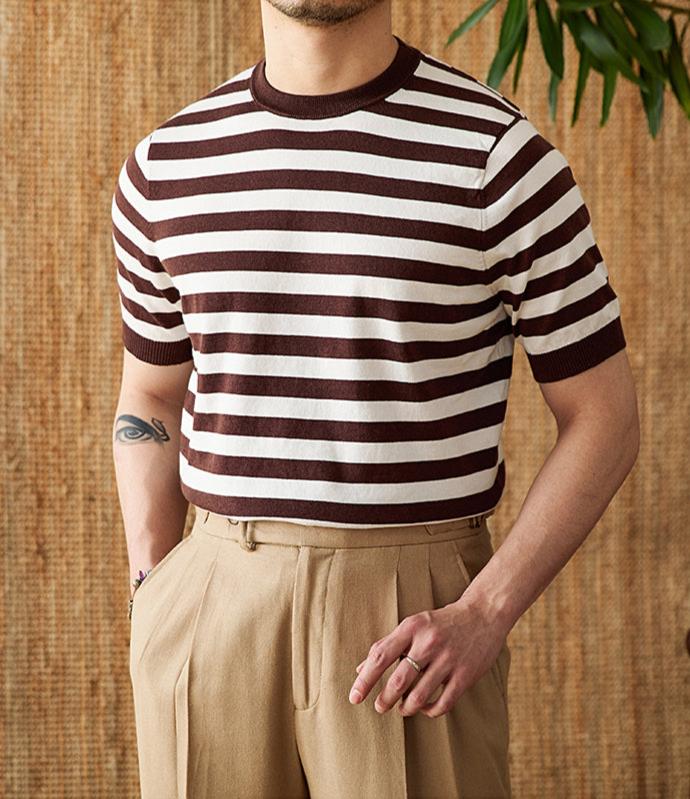 Alessandro Striped Linen T-shirt