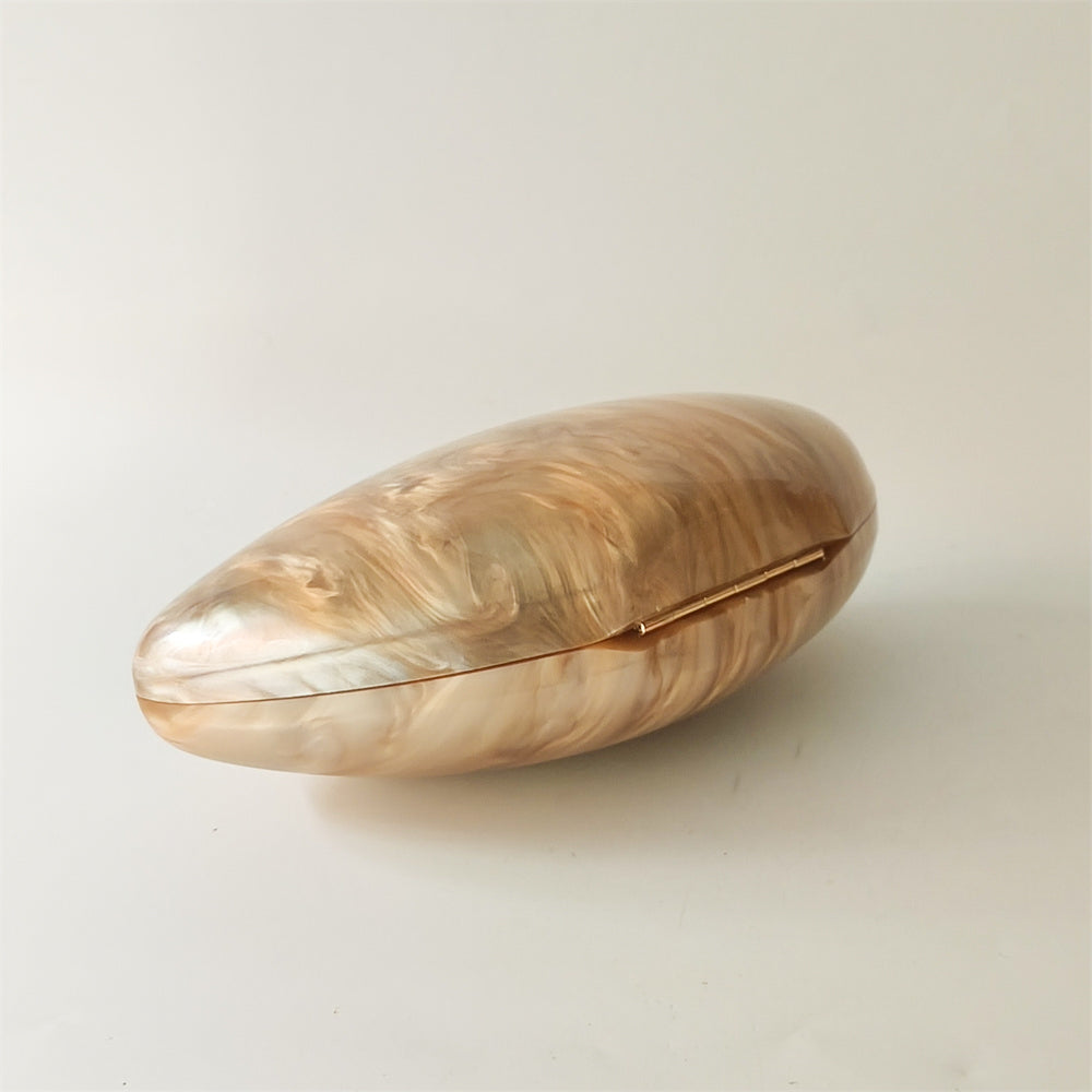 Jasper Crystal Pearl Clutch Bag