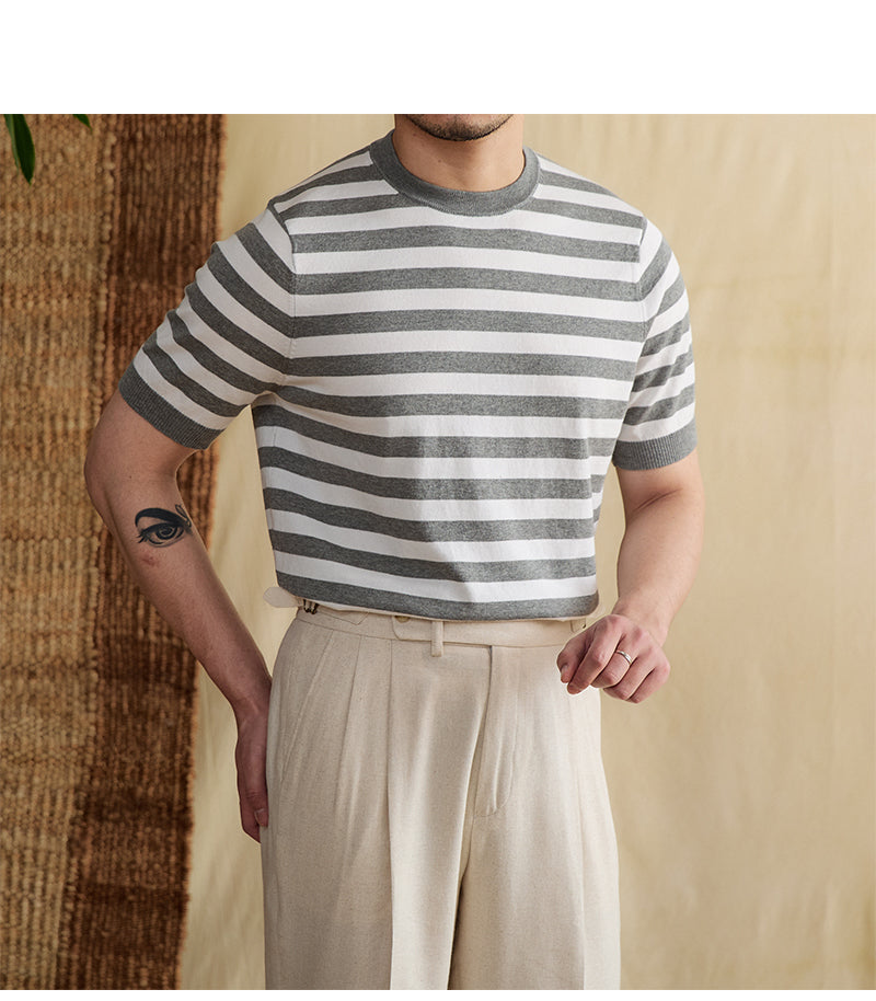 Alessandro Striped Linen T-shirt