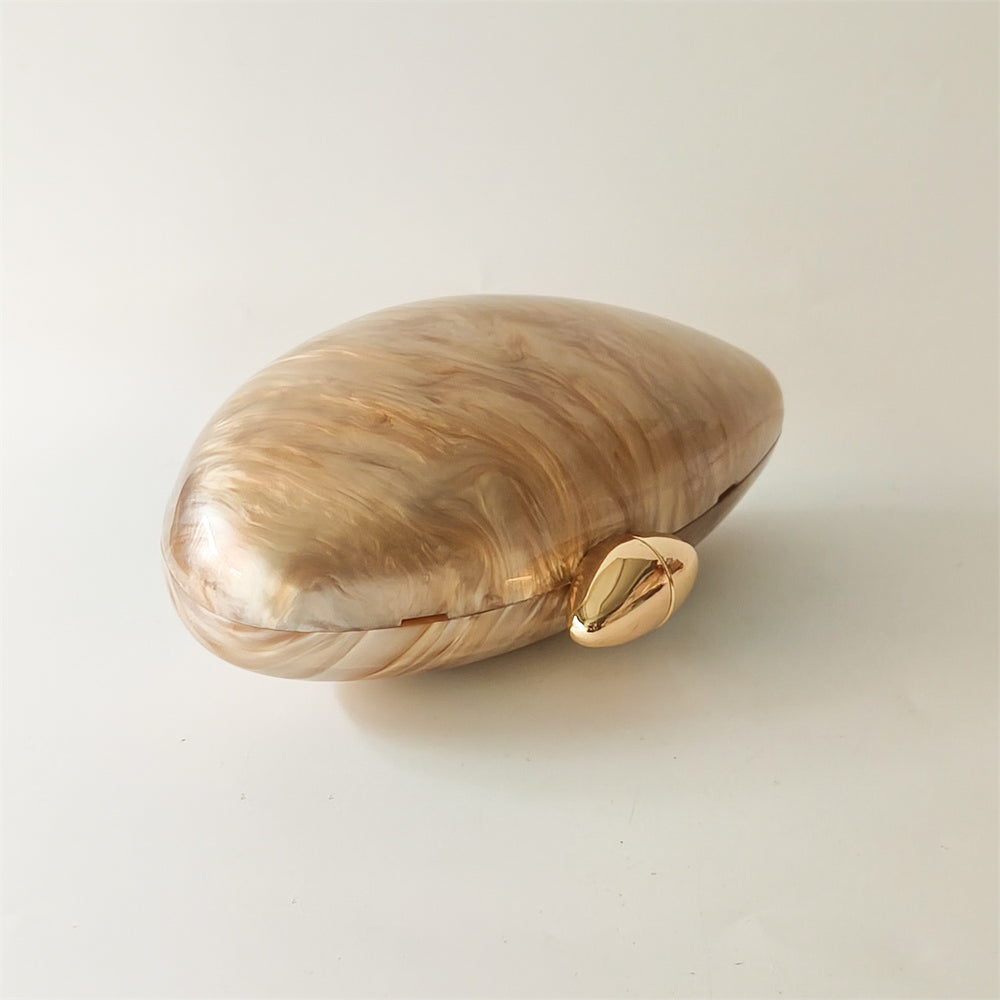 Jasper Crystal Pearl Clutch Bag