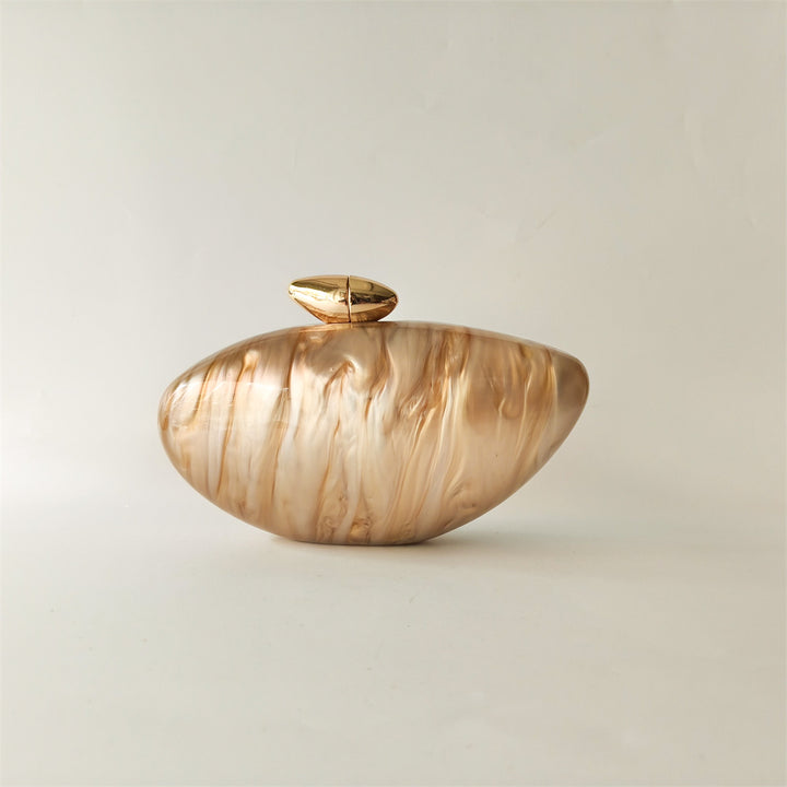 Jasper Crystal Pearl Clutch Bag