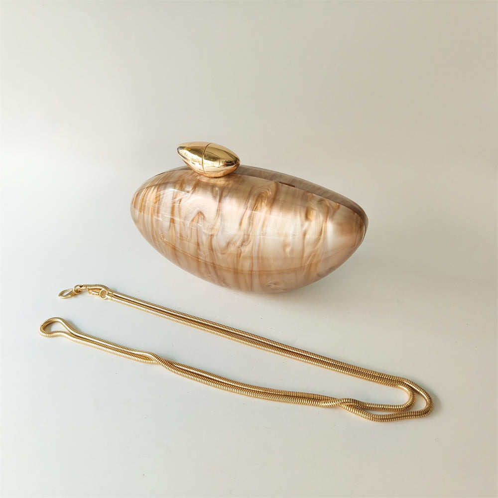 Jasper Crystal Pearl Clutch Bag