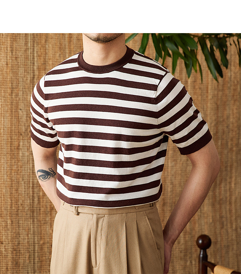 Alessandro Striped Linen T-shirt