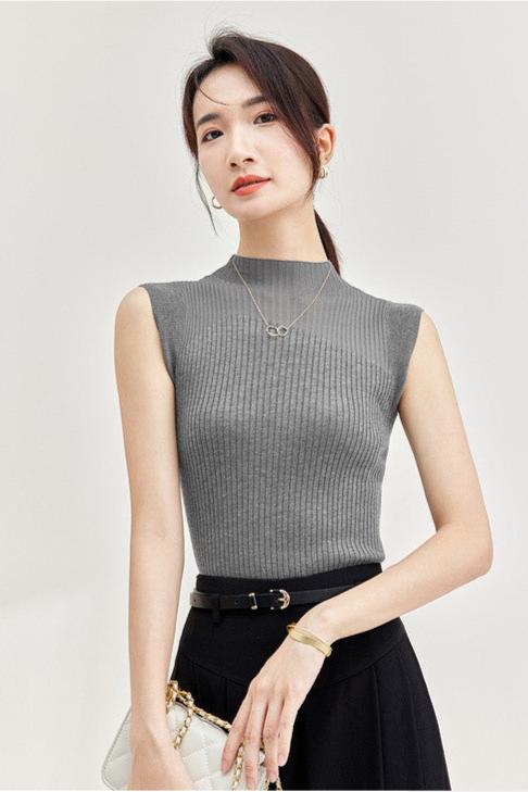 Stella Sheer Patchwork Knit Top