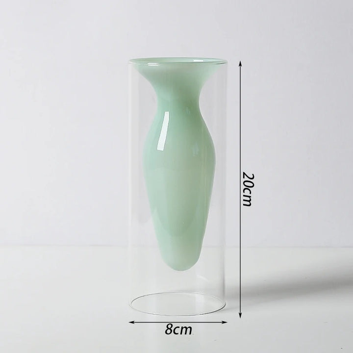 Clear Murano Glass Vases