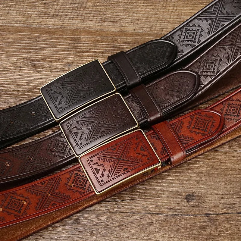 Edmondo Retro Genuine Leather Belt