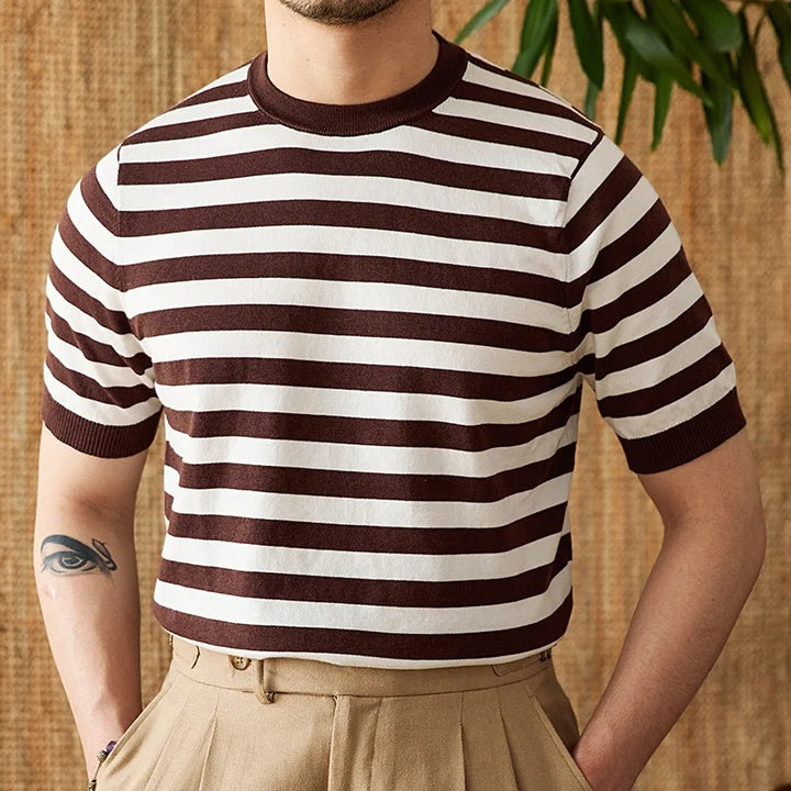 Alessandro Striped Linen T-shirt