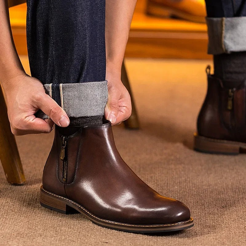 Julian Chelsea Leather Boots