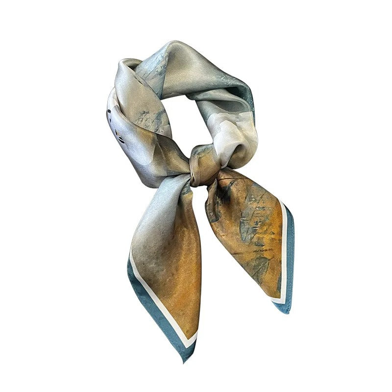 Arlene Mulberry Silk Square Scarf