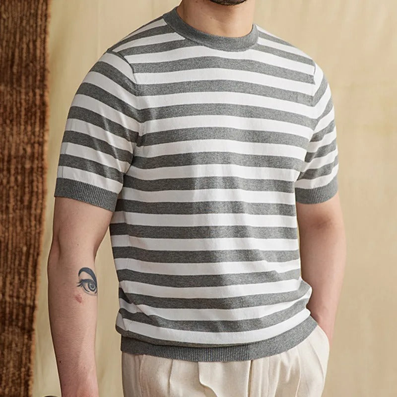 Alessandro Striped Linen T-shirt