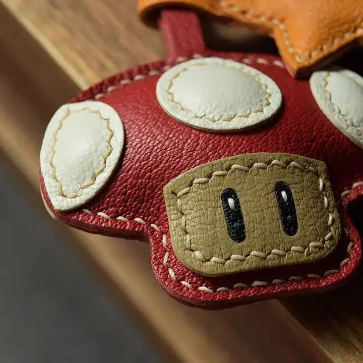 Mushroom And Star Power Up  Bag Charm