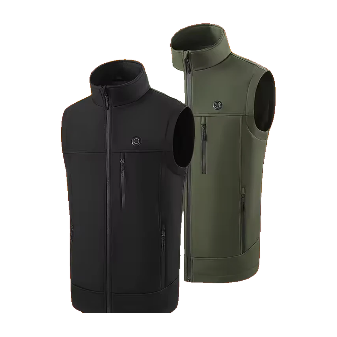 Halden Heated Vest, Black and Green (view 1)