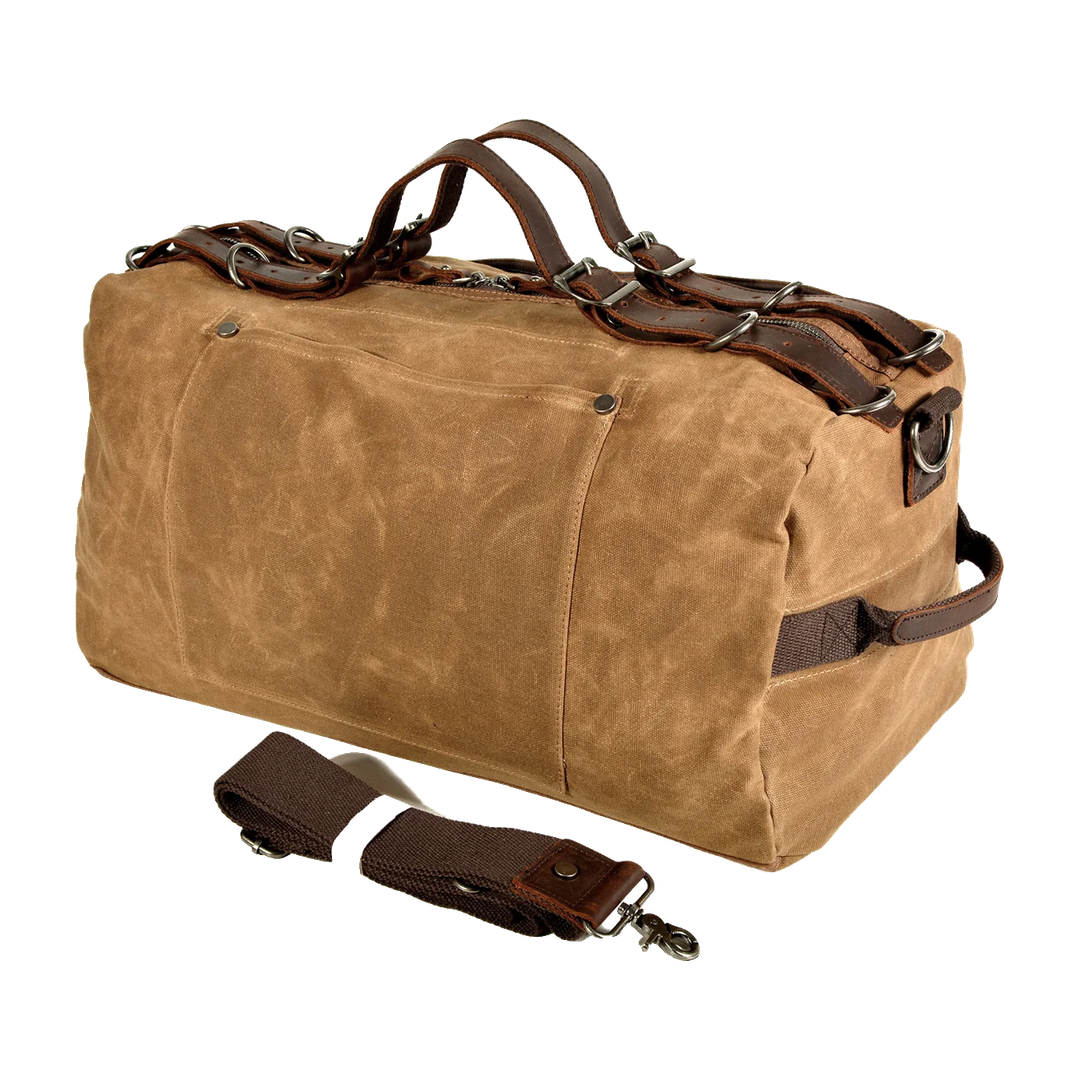 Hayes Waxed Canvas Weekender, Khaki (view 1)