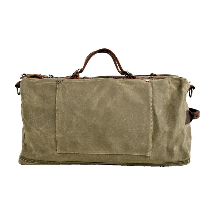 Hayes Waxed Canvas Weekender, Army Green (view 2)