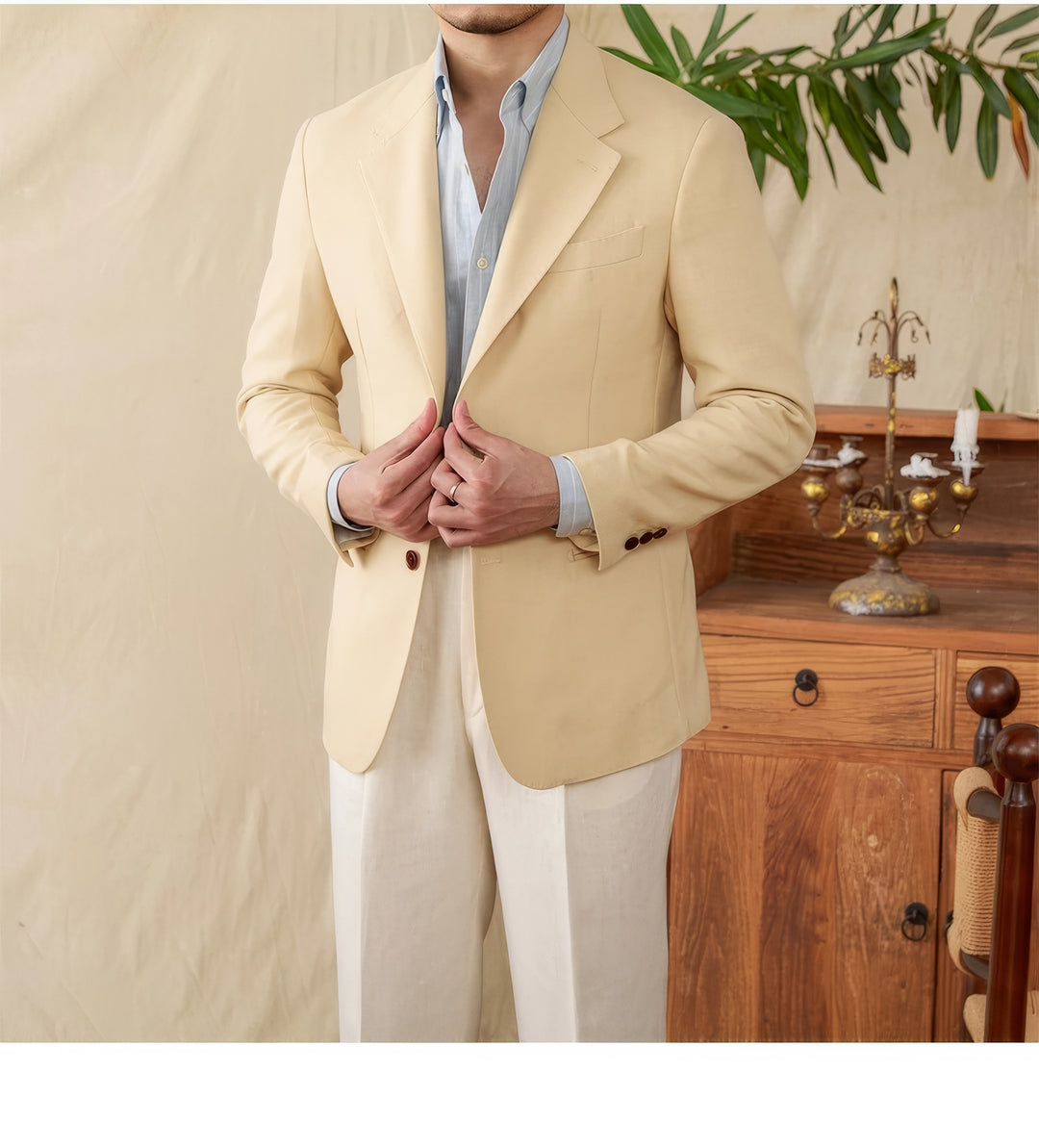 Matteo Linen Tencel Blend Suit Jacket