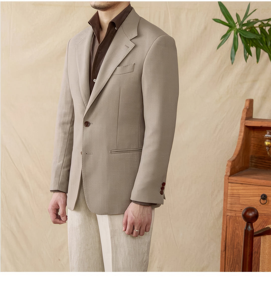 Matteo Linen Tencel Blend Suit Jacket