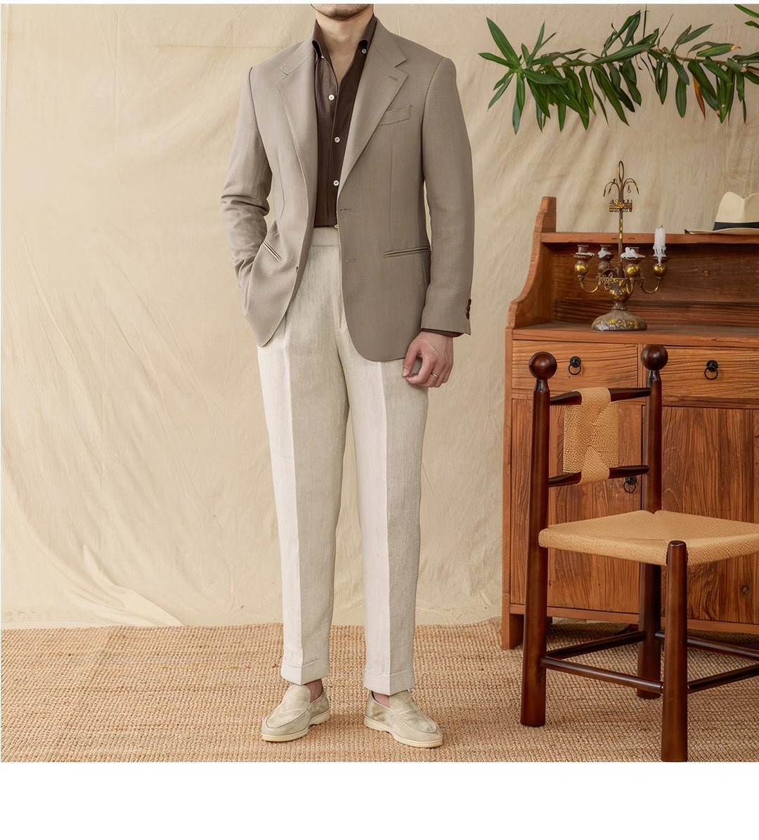 Matteo Linen Tencel Blend Suit Jacket