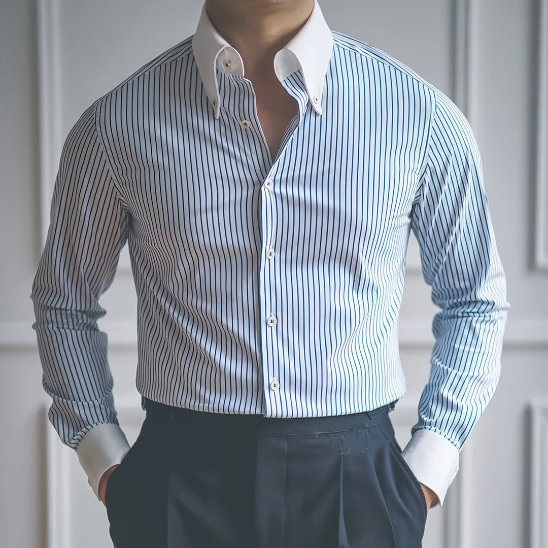 Marcello Slim Fit Stripe Shirt