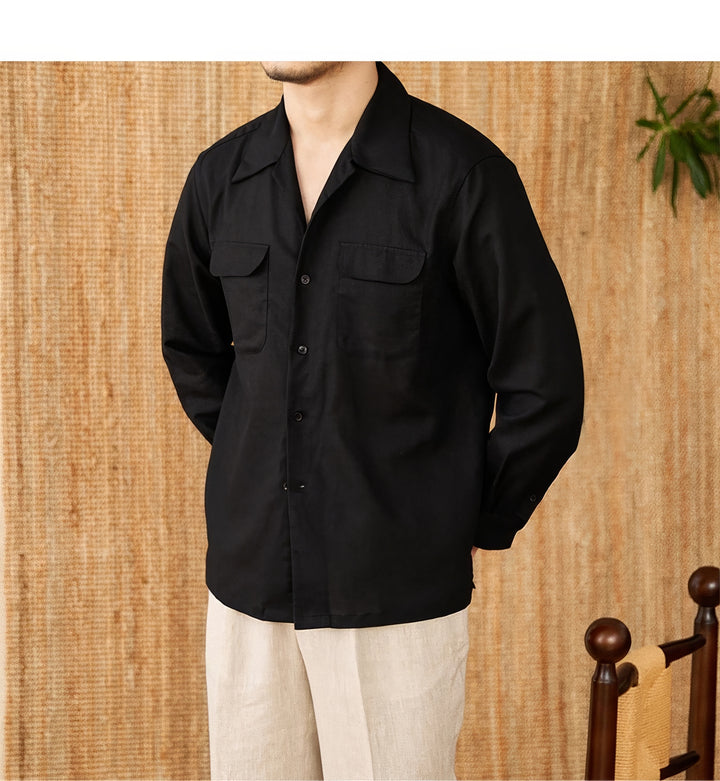 Marco Double Pockets Linen Shirt