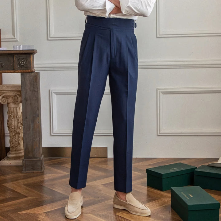 Roberto Pleated Wrinkle-Resistant Trousers