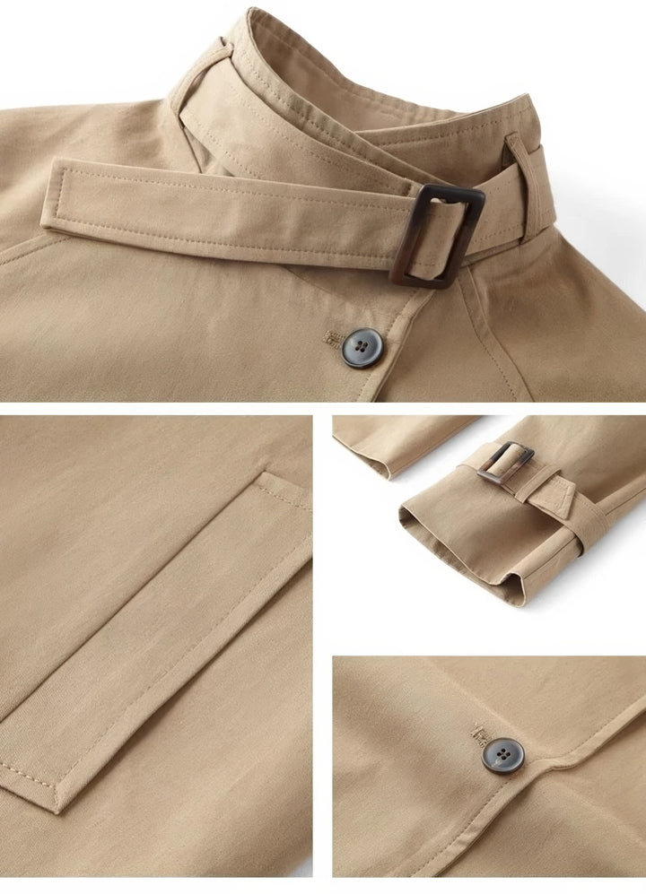 Luna Cropped Trench Coat