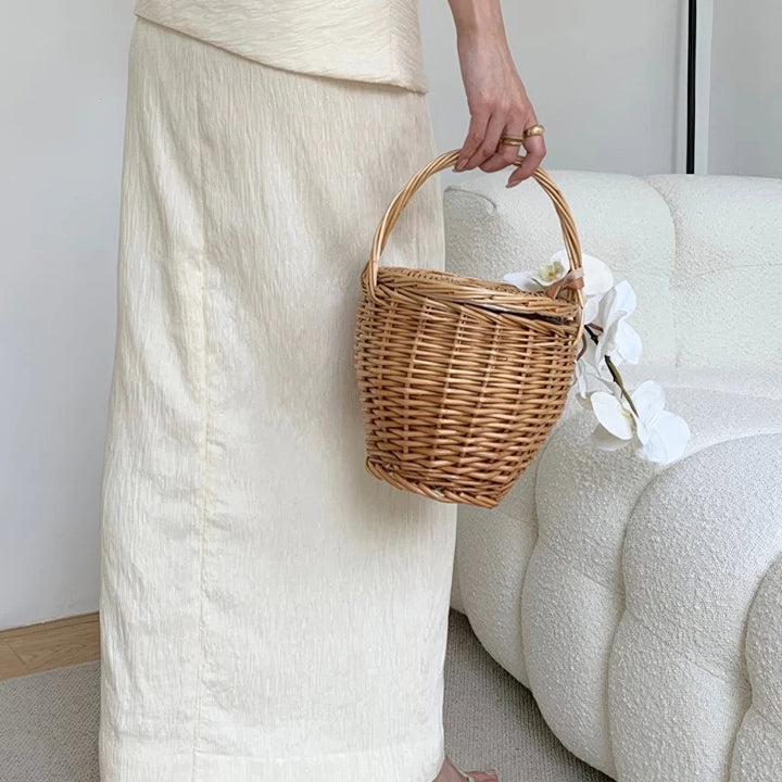 Côte Rattan Basket Bag