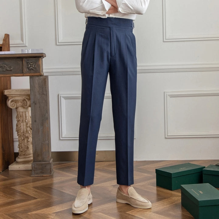 Roberto Pleated Wrinkle-Resistant Trousers