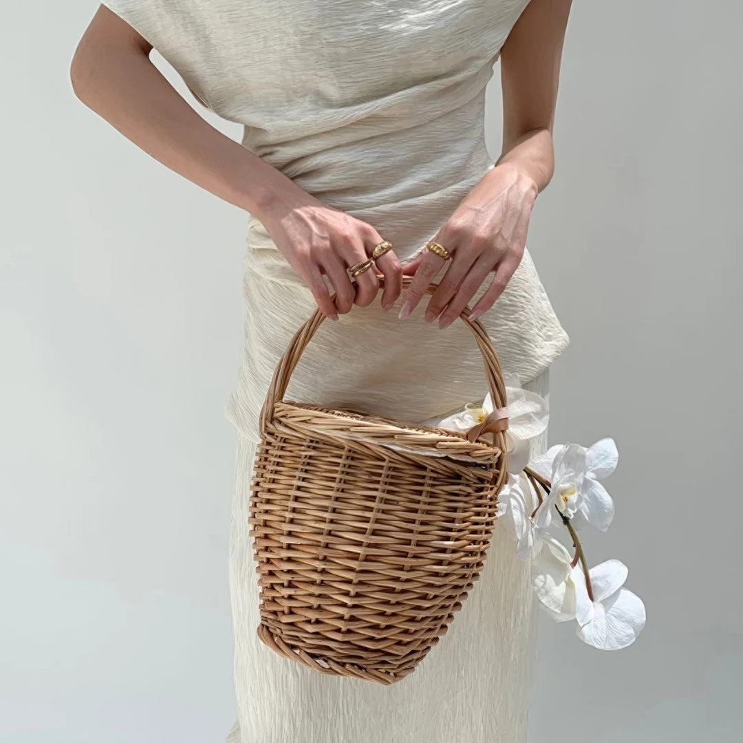 Côte Rattan Basket Bag