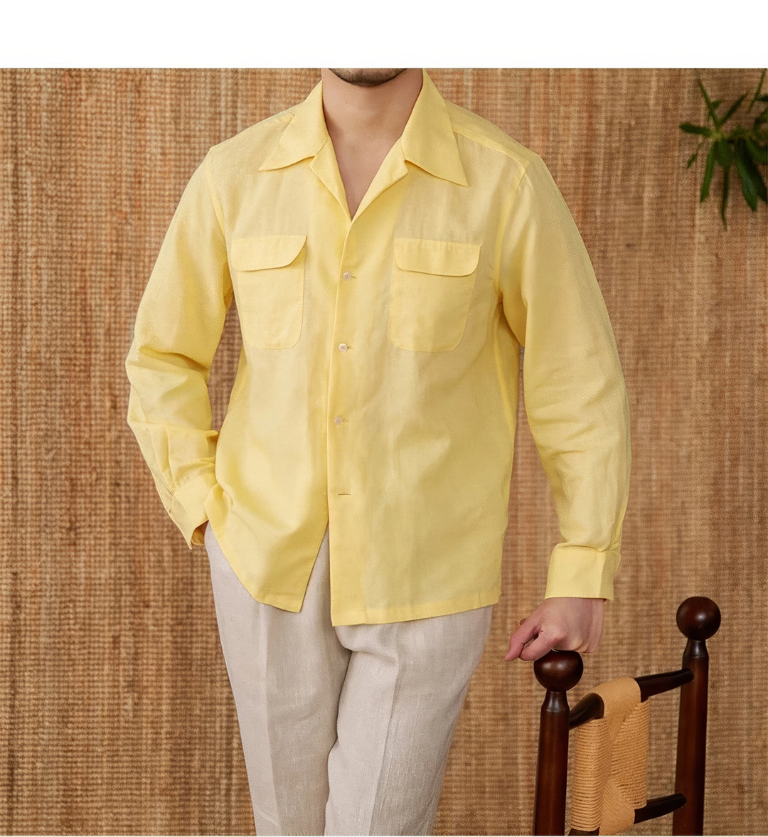 Marco Double Pockets Linen Shirt