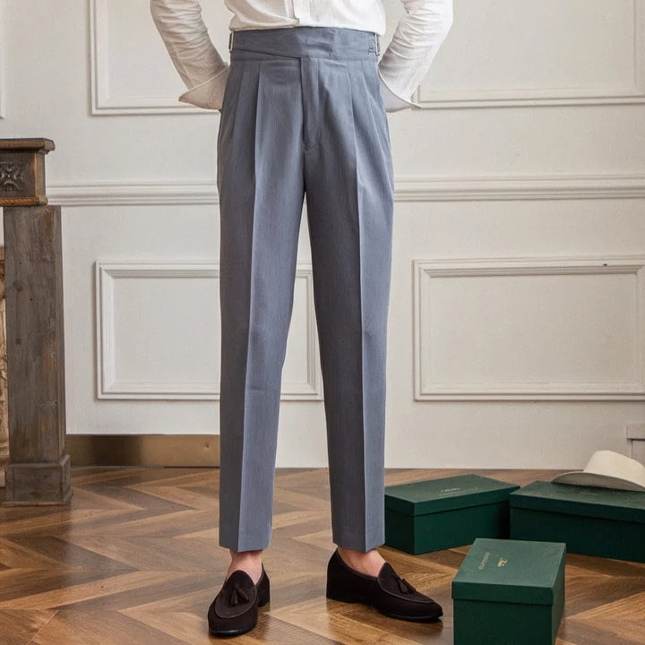 Roberto Pleated Wrinkle-Resistant Trousers