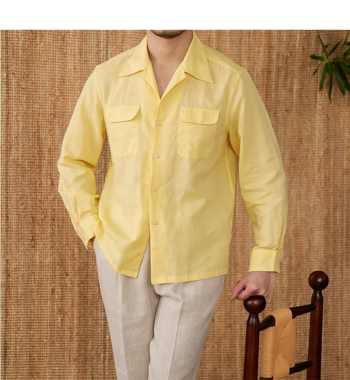 Marco Double Pockets Linen Shirt