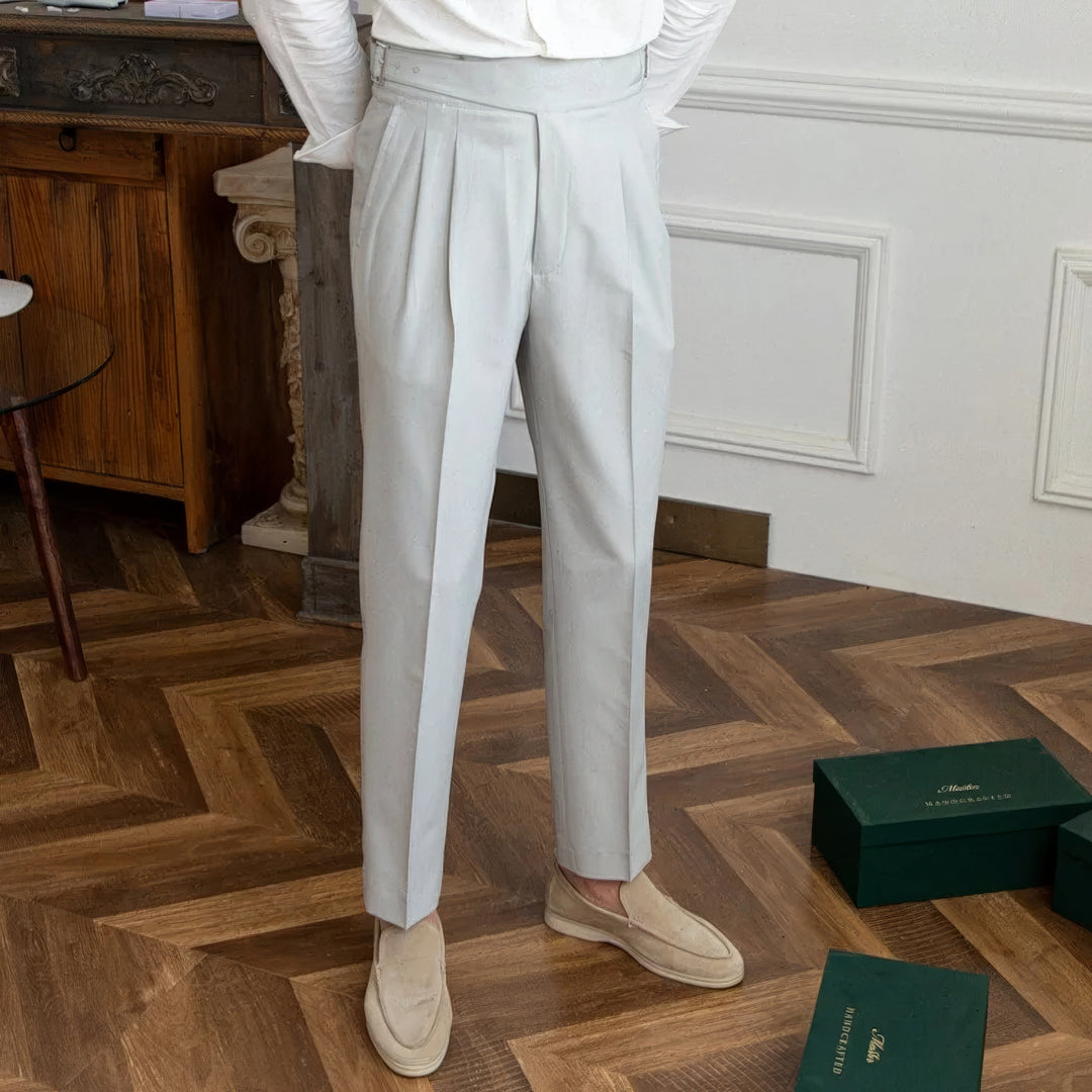 Roberto Pleated Wrinkle-Resistant Trousers