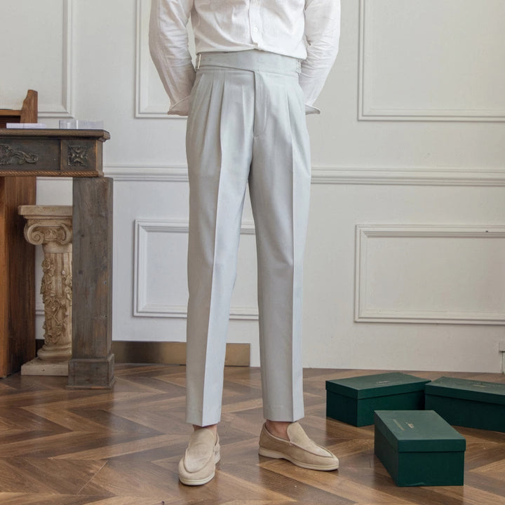 Roberto Pleated Wrinkle-Resistant Trousers