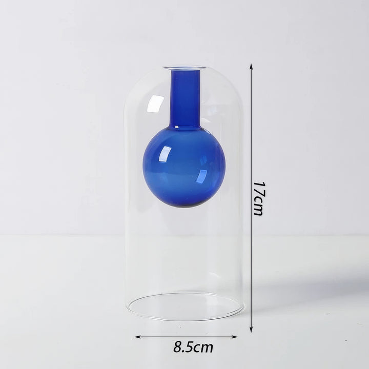 Clear Murano Glass Vases