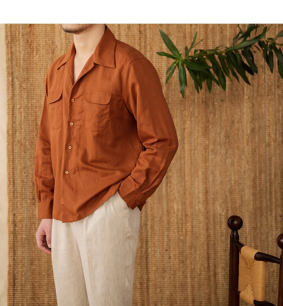 Marco Double Pockets Linen Shirt