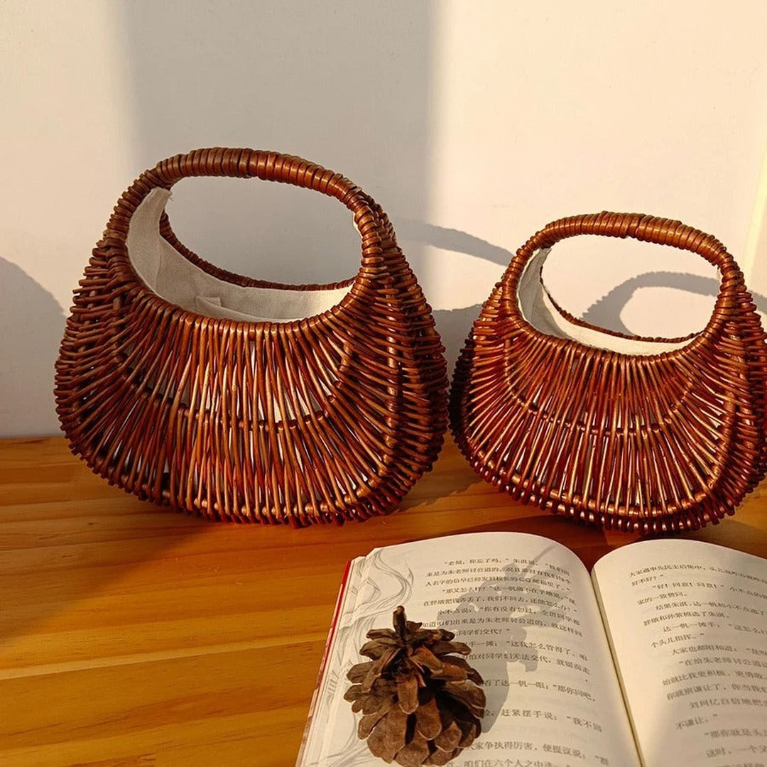Kira Bohemian Rattan Straw Bag — image 1